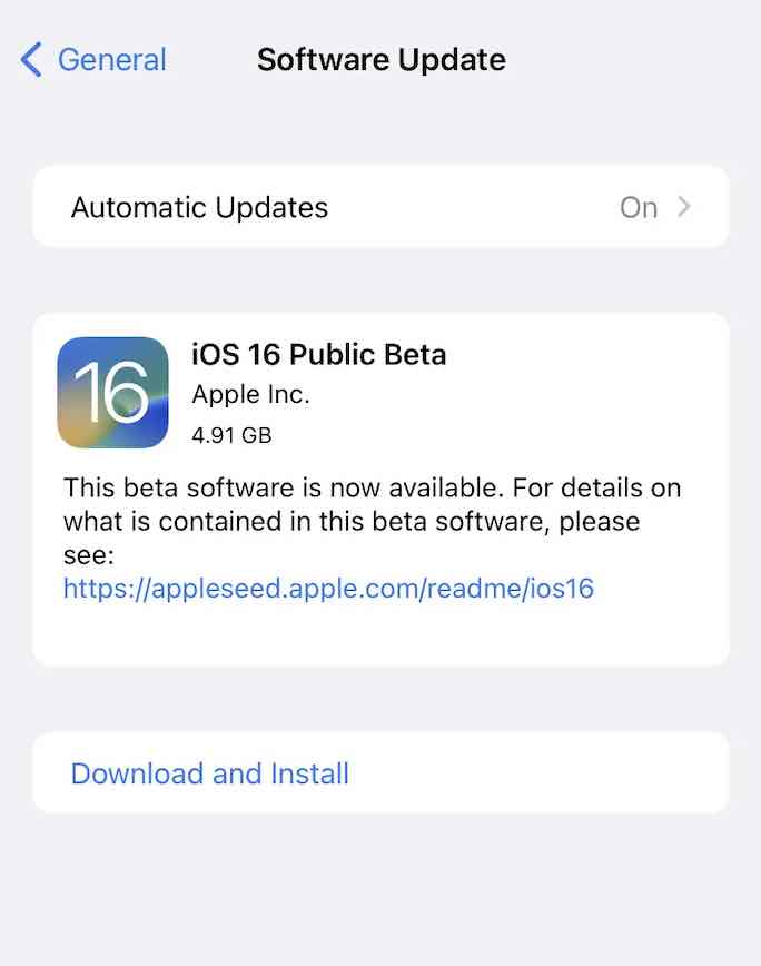 iOS 16 is ready to download iPhone